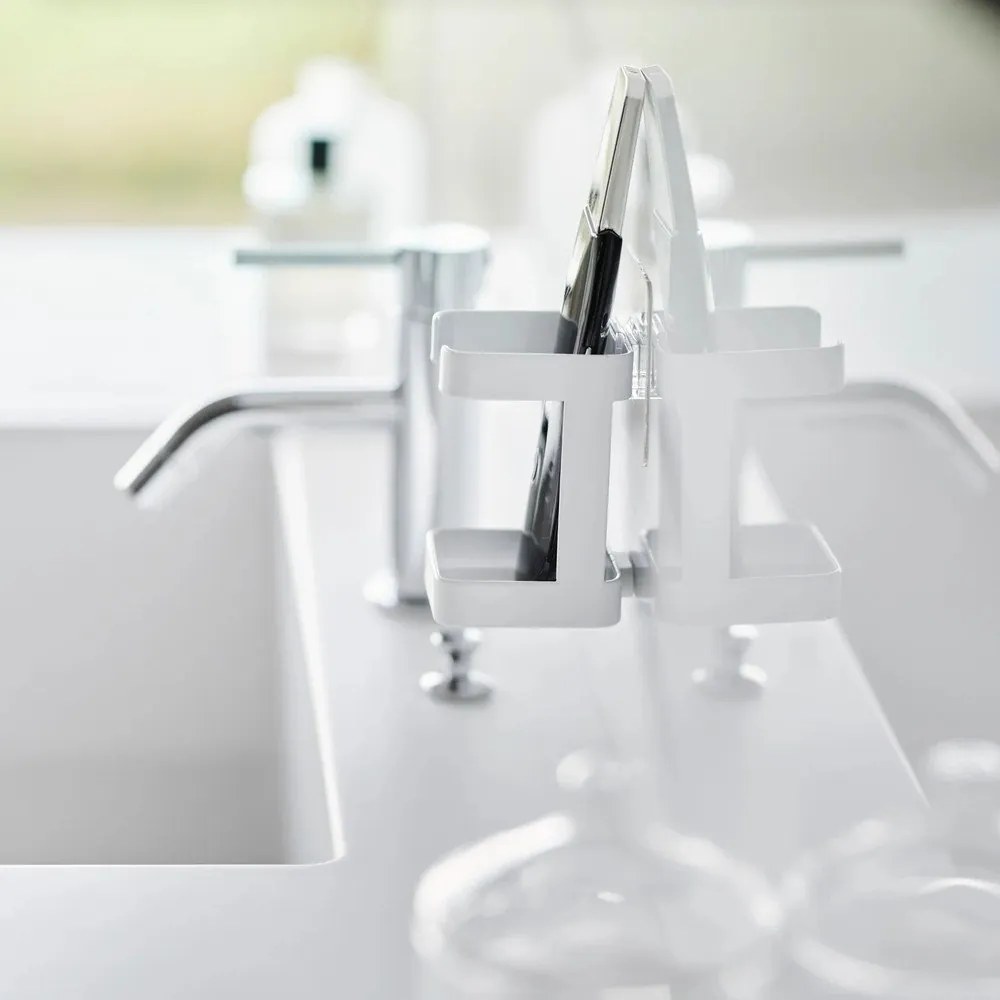 Бял метален държач за устройство за грижа за кожата Film Hook – YAMAZAKI