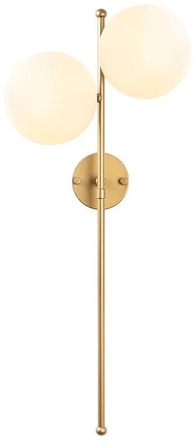 Бяла/в месингов цвят стенна лампа Fazli – Opviq lights