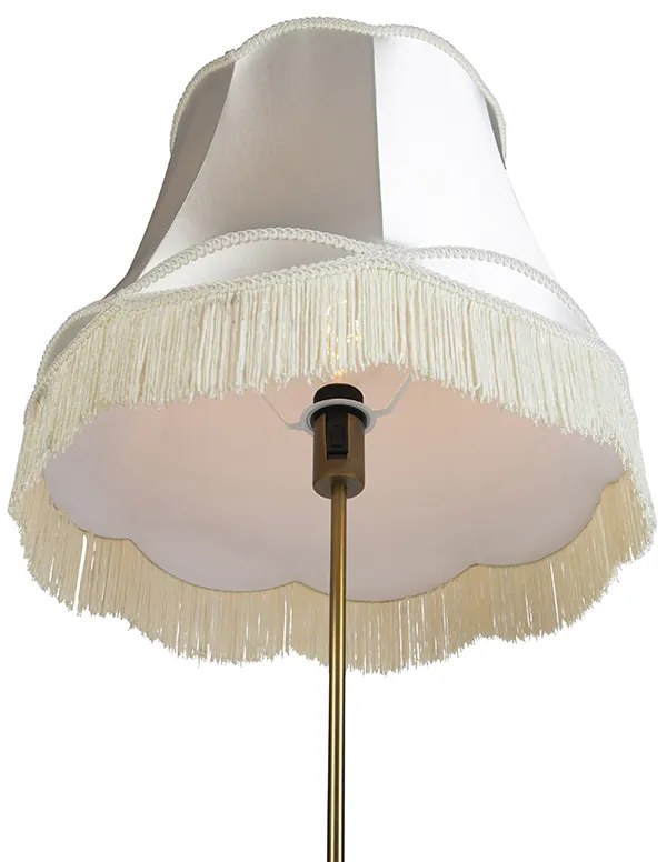 Подова лампа бронз с абажур Granny кремав 45 см регулируема - Parte