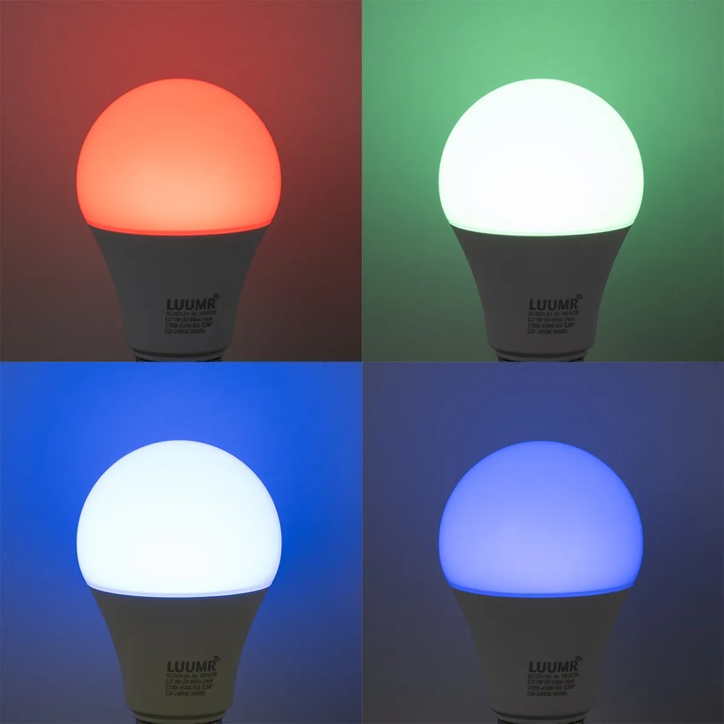 E27 Димируема LED крушка A60 Опал 9W 806lm 2700-6500K