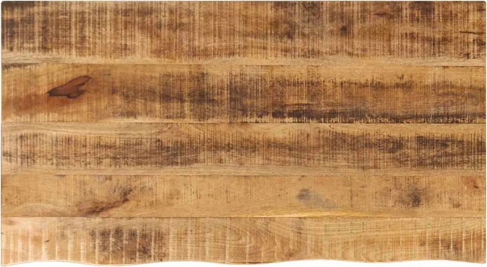 370360 vidaXL Плот за маса, 120x60x2,5 см, жив ръб, грубо мангово дърво масив