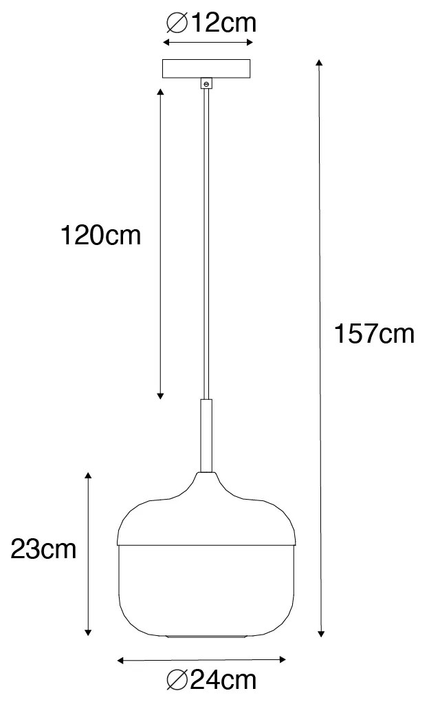 Дизайнерски висящ аплик черен със злато и опушено стъкло - Kyan