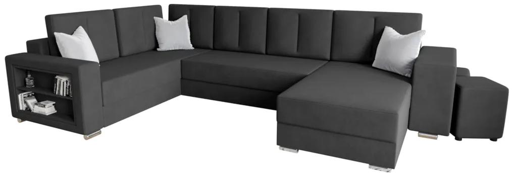 Разтегателен диван в П-образна формаJENER, 326x90x180, itaka 27,ляв