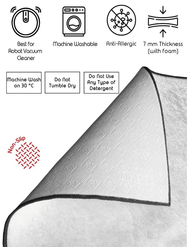 Сиви-бежови килими за баня в комплект от 2 бр. 60x100 cm – Foutastic