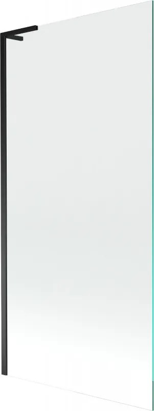Mexen Next L параван за вана, 1-крилен 90 x 150 см, прозрачен, черен - 895-090-000-03-00-70