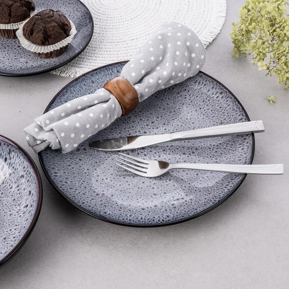 Прибори за хранене от неръждаема стомана в сребрист цвят 24 бр. Bright – Orion