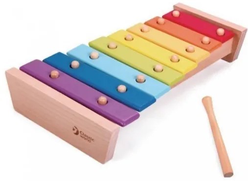 Classic world  -  Дървен ксилофон с цветовете на дъгата