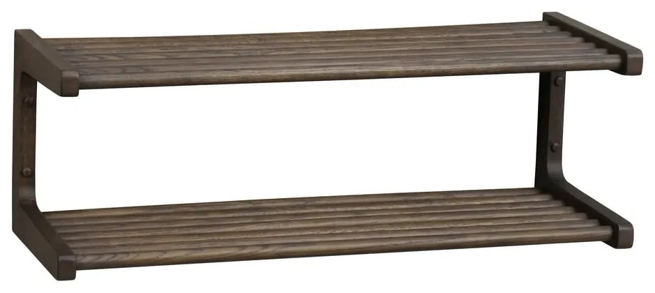 Тъмнокафяв висящ шкаф за обувки от дъбова дървесина Inverness - Rowico