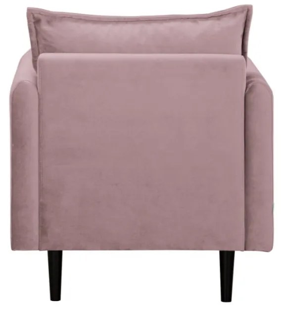Кадифено кресло в цвят лавандула Juli – Ropez