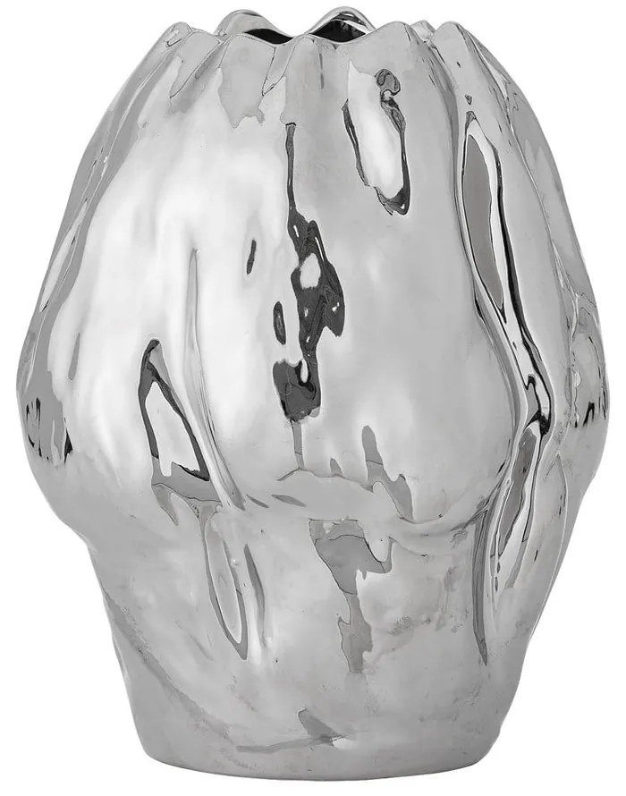 Глинена ваза в сребрист цвят (височина 29 cm) Bobby – Bloomingville
