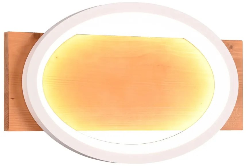 Бяло-естествена LED затъмняваща се стенна лампа Barca – Trio