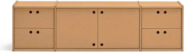 Маса за телевизор в естествен цвят 157x42x40 cm Wally – Teulat