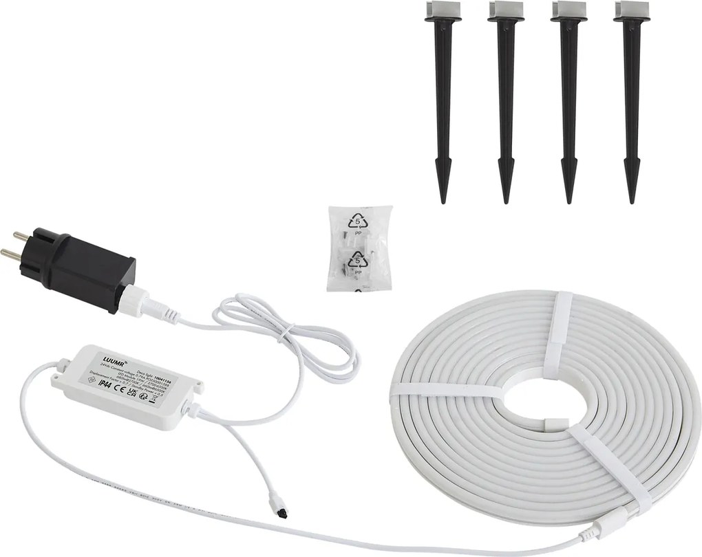 Смарт LED лента 5 метра CCT 30W 350 lm 2700 - 6500K IP44 вкл. колчета за заземяване