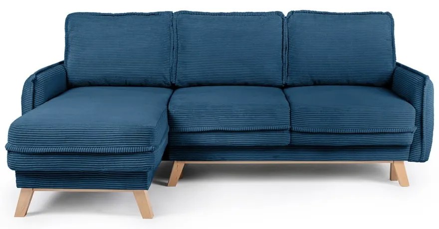 Променлив син велурен разтегателен диван Tori - Bonami Selection