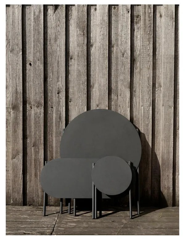 Черен метален стол Disc – Zone