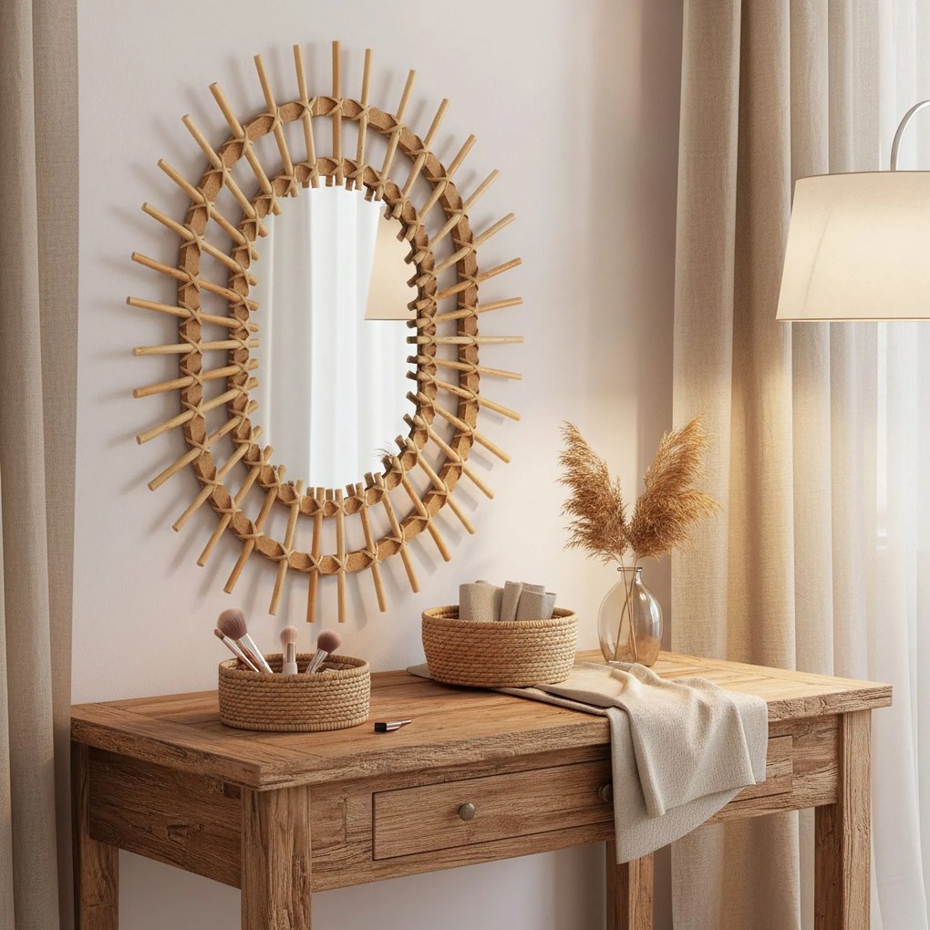 Бохо стенно огледало 57CM QDJ5749