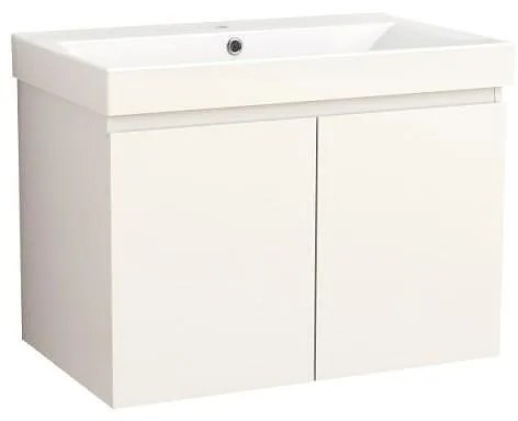 Конзолен PVC шкаф ALDENE-75 5155-75W+УМИВ. 5953W-76CM, Inter Ceramic, 56х75.5х46см