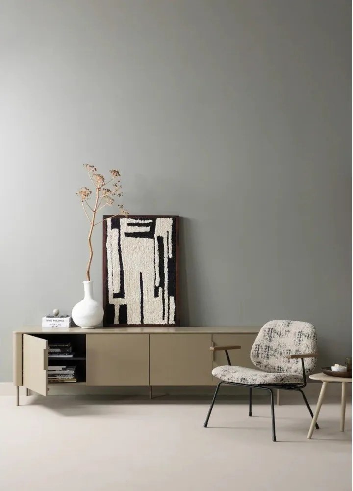 Бежово шенилово кресло Aure – WOOOD