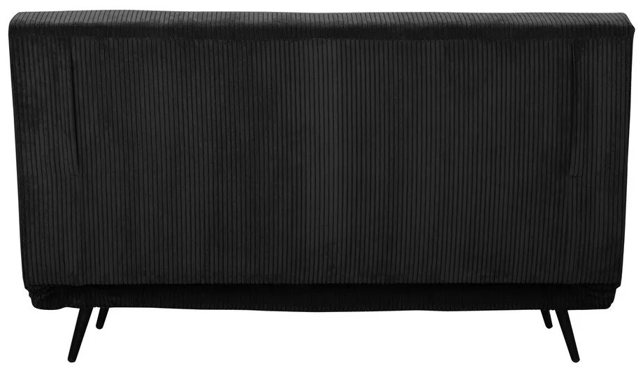 Антрацит разтегателен диван от рипсено кадифе 140 cm Mallory – Støraa