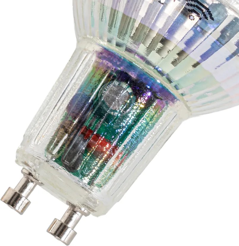 Комплект от 5 смарт GU10 50 LED крушки прозрачни RGBW 4.5W 350 lm 2700-6000K