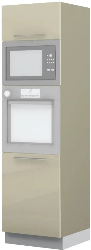 Висок подов шкаф за фурна Raval K21-60-RM-Fusiko dark - White glossy