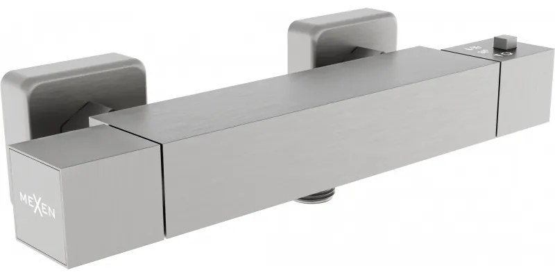 Mexen Cube термостатичен душ батерия, графит - 77200-66