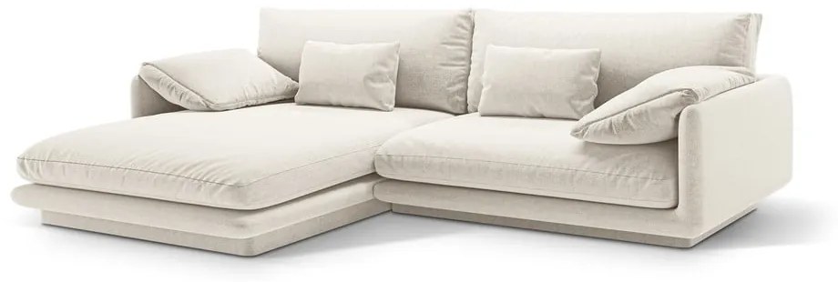 Бял ъглов диван (ляв ъгъл) Torino – Micadoni Home