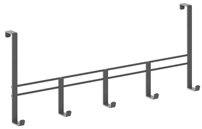 Черна метална закачалка за врата 38 cm Lava - Metaltex