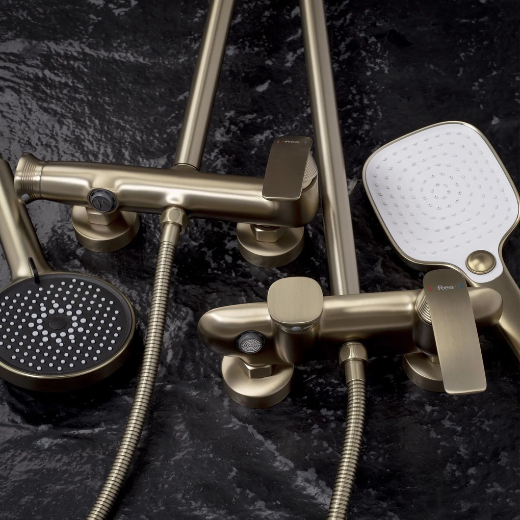 Комплект за душ PREMIUM Rea Como M1 Brush Gold
