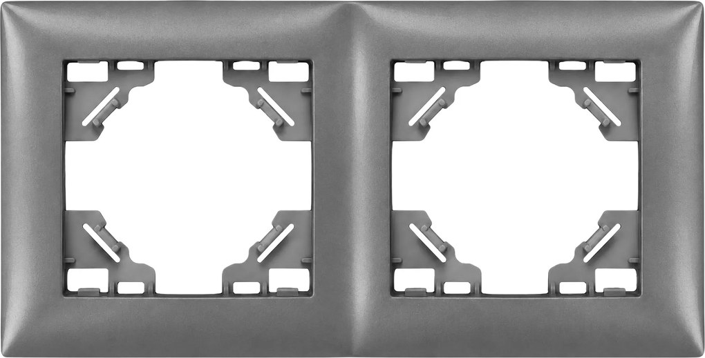 Двойна рамка за контакти OSTE JNH014-2F Grey
