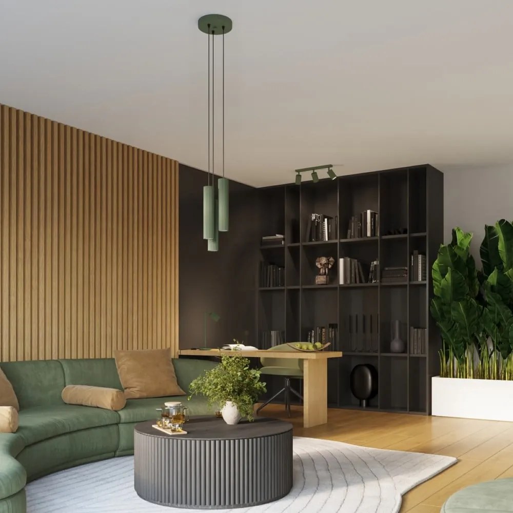 Зелен прожектор 6,5x45 cm Gleam – Sollux