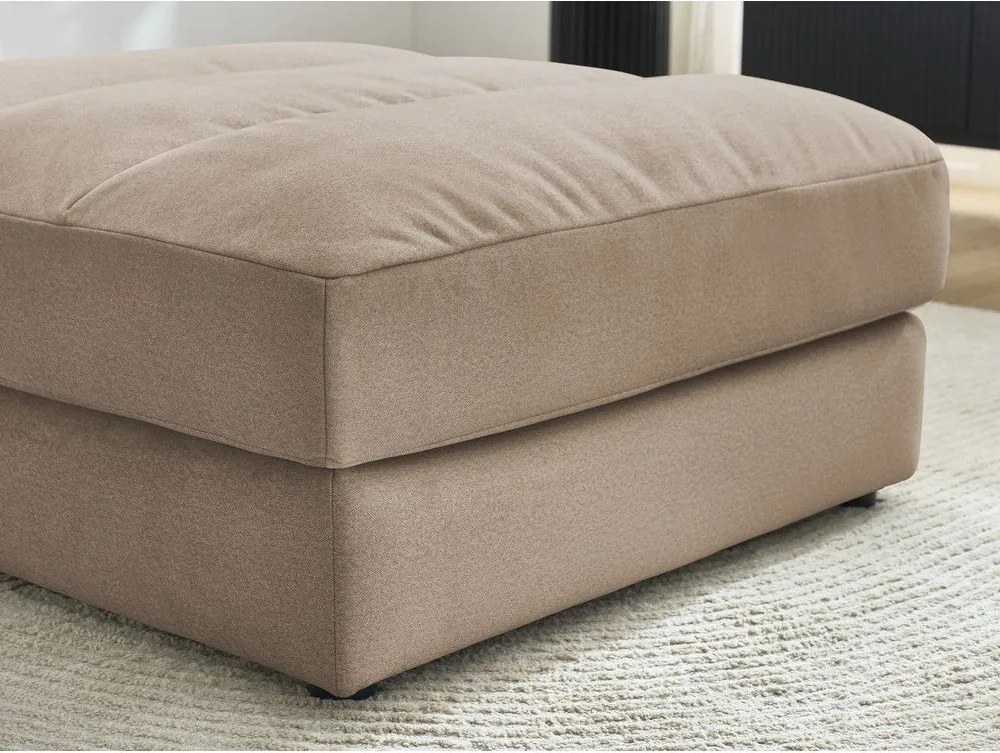 Кафяво-сива кадифена табуретка Sierra – Bobochic Paris