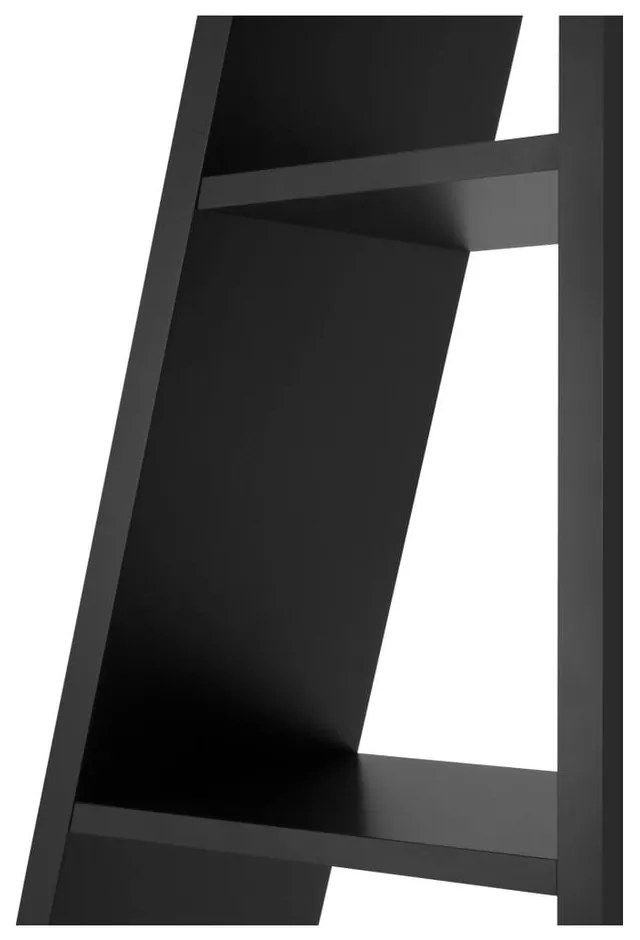 Черна етажерка за книги 76x195 cm Delta - TemaHome
