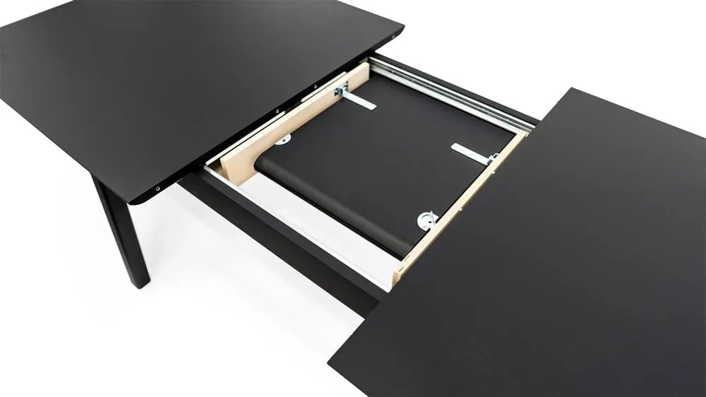 Сгъваема трапезна маса с допълнителна плоча от дъб 90x180 cm Curved – Woodman