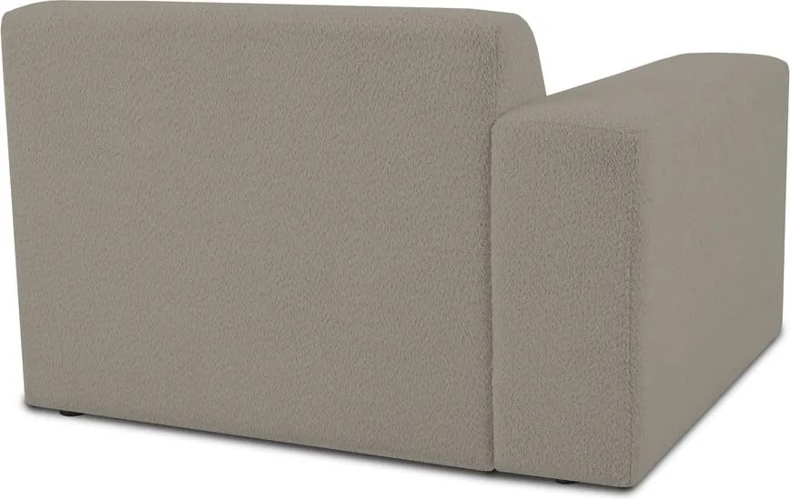 Светлокафяв модулен диван от букле (ляв ъгъл) Roxy – Scandic