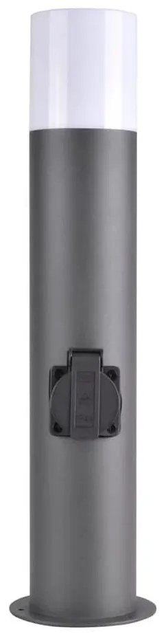 Външна лампа DALLAS 1xE27/12W/230V IP44 с контакт, антрацит