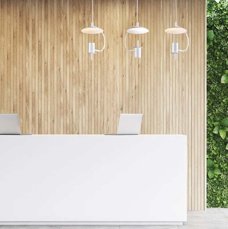 Висяща таванна лампа Parachute единична лампа-Leuko