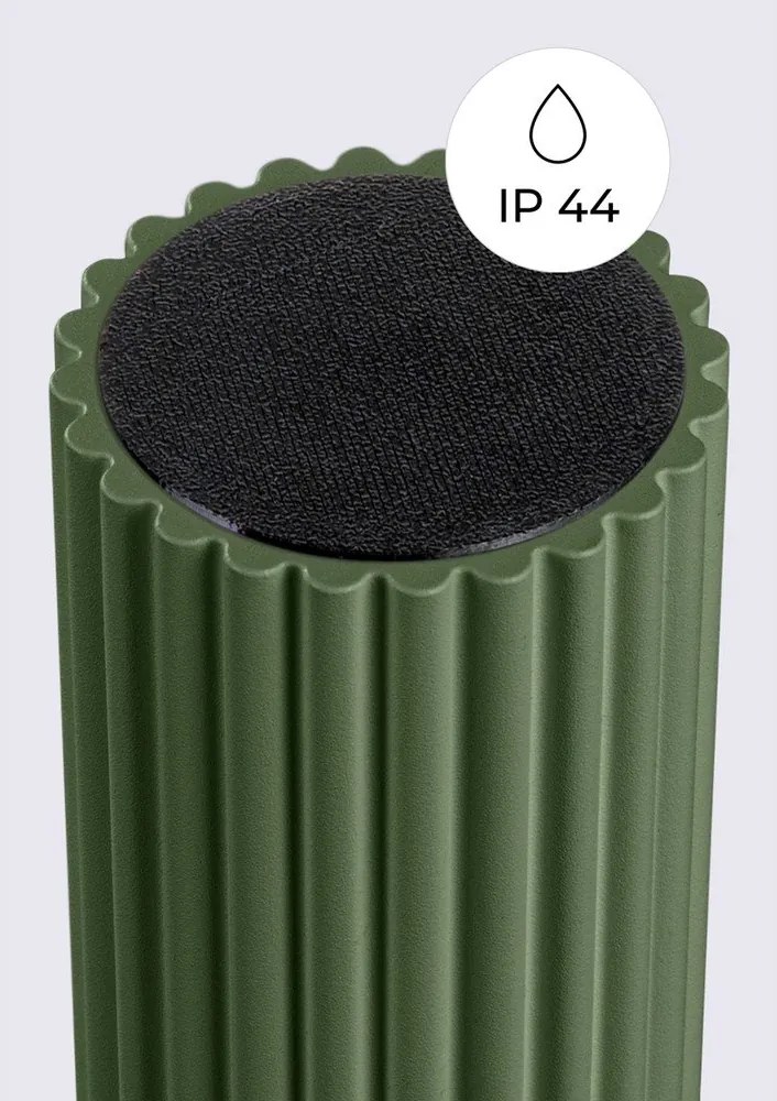 Зелено осветително тяло за таван със стъклен абажур ø 12 cm Orbital – Sollux