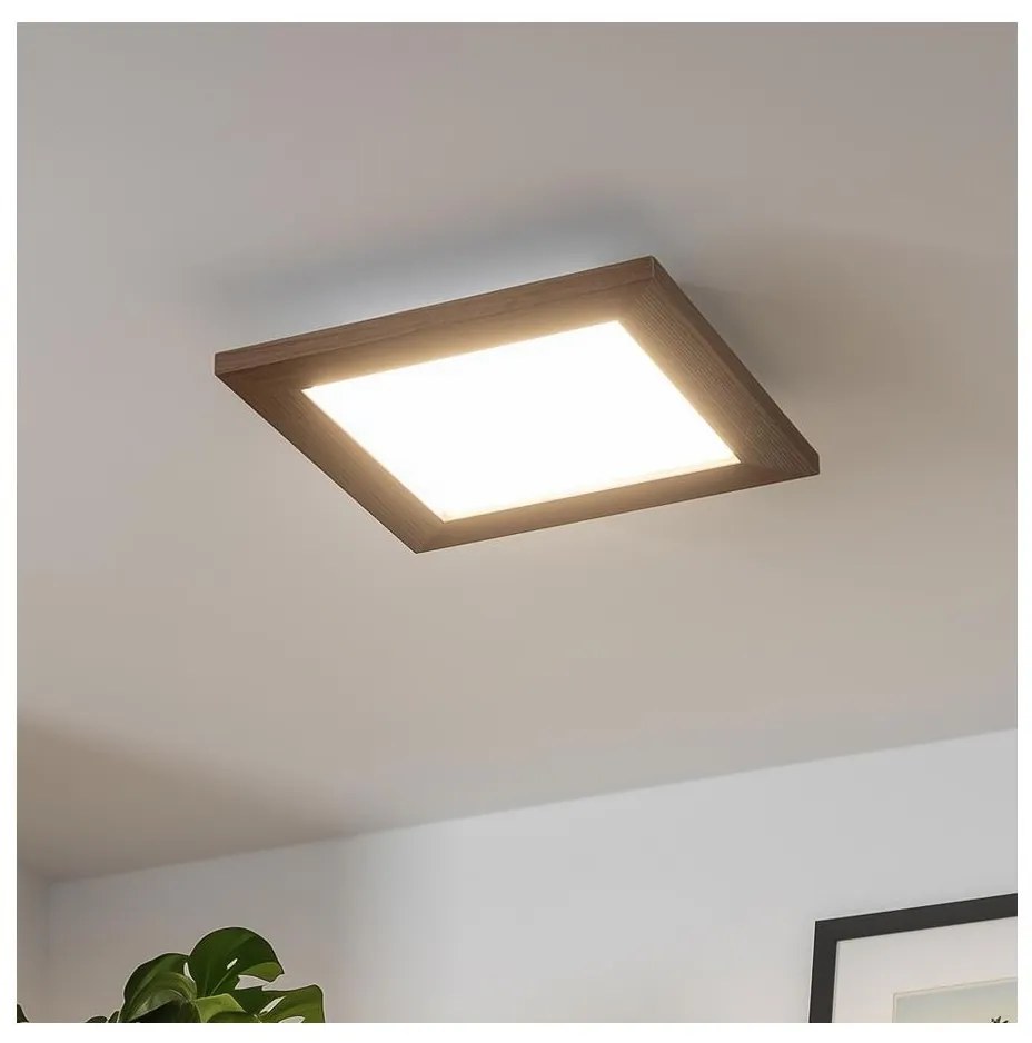 Brilagi - LED Плафониера SLIMFRAME WOOD LED/25W/230V 34x34 см тъмнокафяв