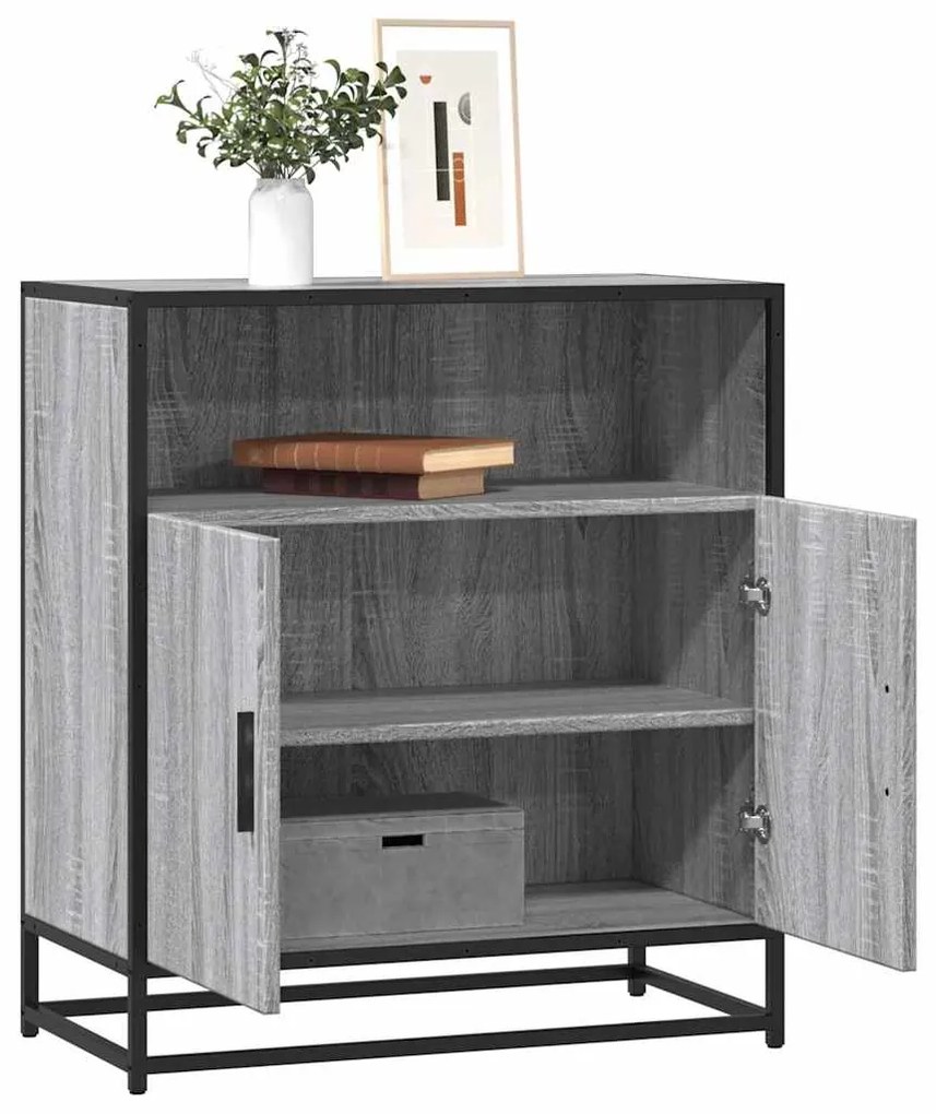 Sonata H Шкаф Grey Sonoma 68x35x76 cm Изработена дървесина