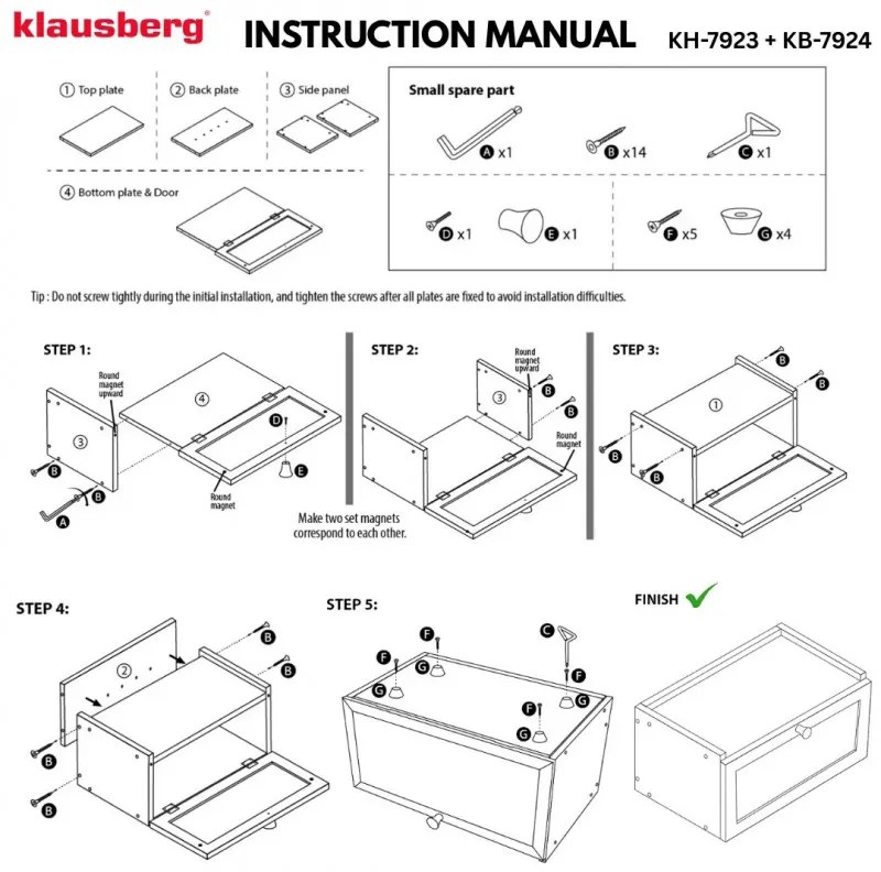 Кутия за хляб Klausberg KB 7923, 35.5 см, Акрилно прозорче, Бамбук, Кафяв