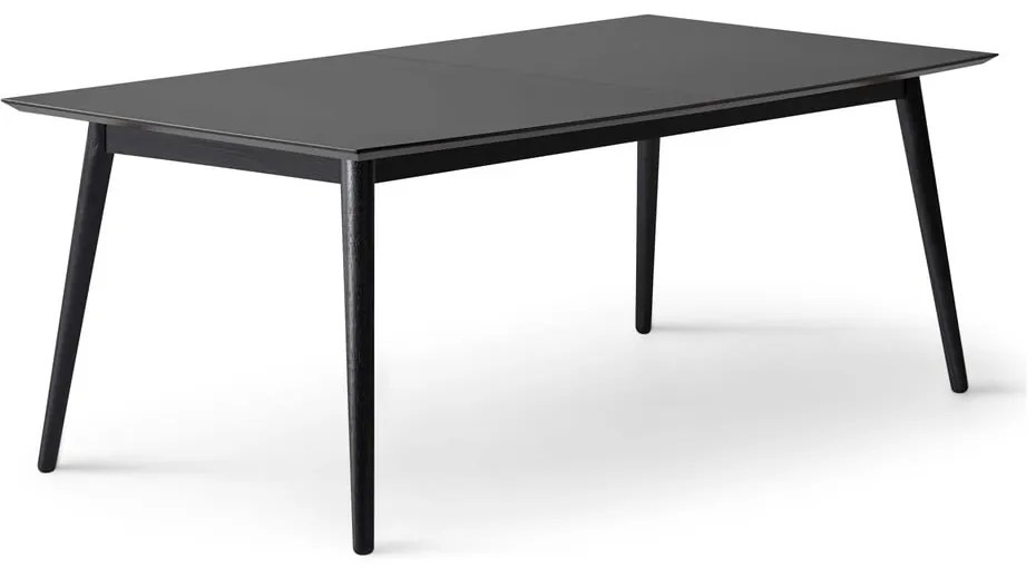 Черна сгъваема трапезна маса с черен плот 100x210 cm Meza – Hammel Furniture