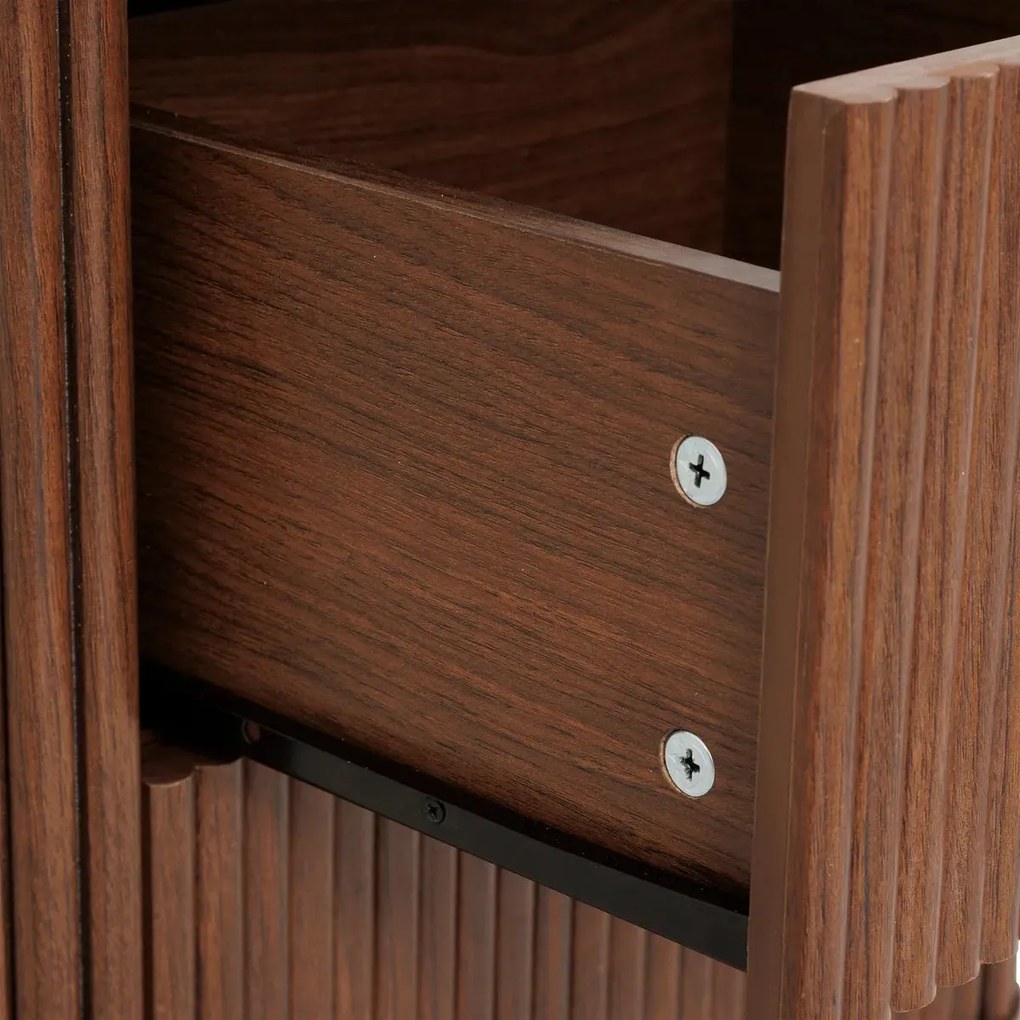 Нощно шкафче atmosphera Wany, 2 чекмеджета, MDF, Орех, 45x40x50 cm