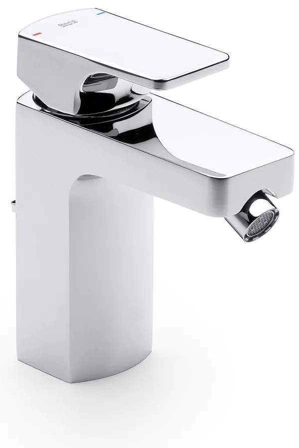 Смесител за биде, A5A6001C00, Roca, с автоматичен изпразнител, хром, 13.9х9.7см