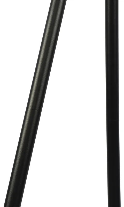 Модерна подова лампа за външен монтаж черна IP44 с LED на слънчева енергия - Virginia