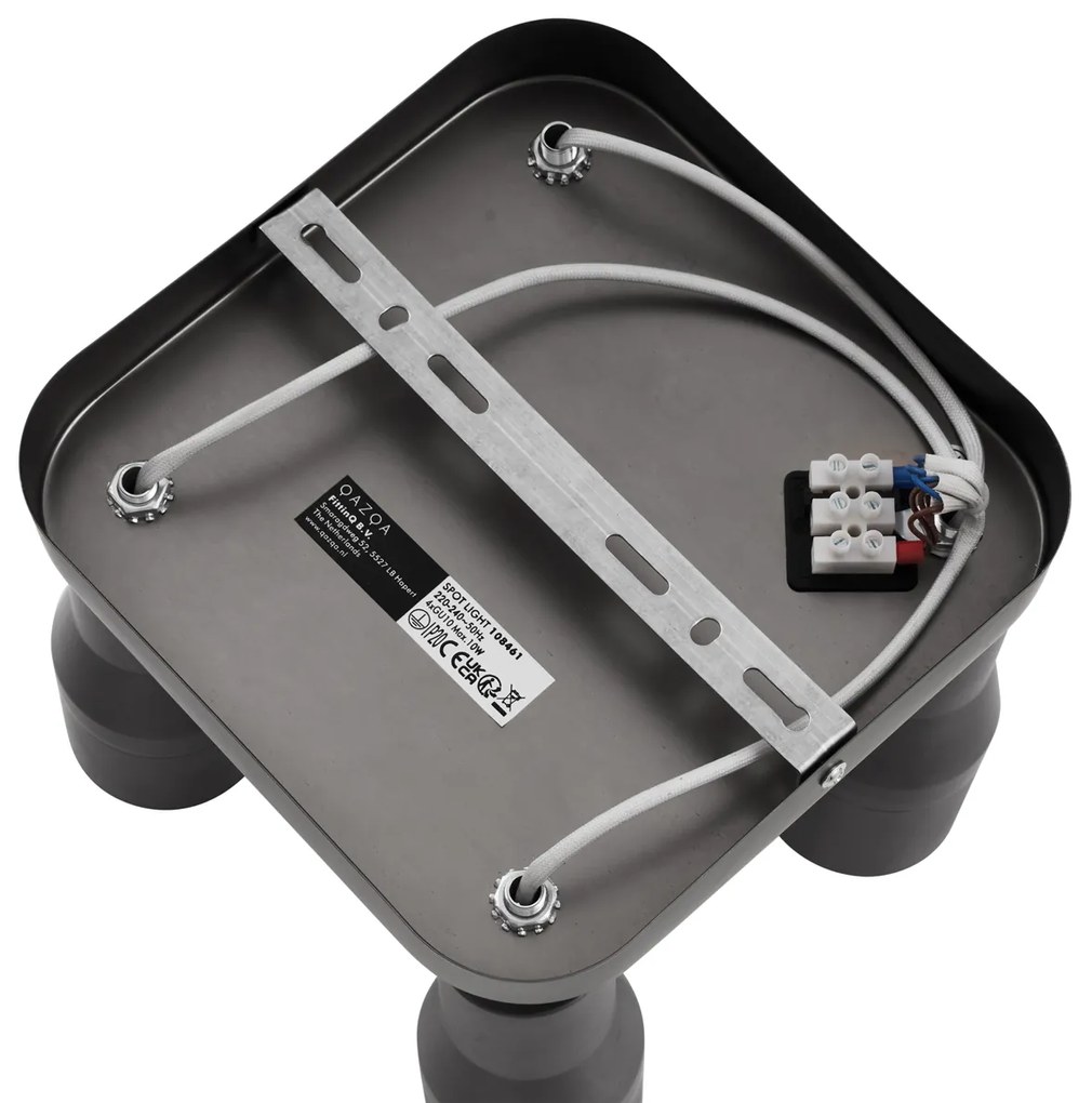 Квадратен таванен прожектор GU10 50 мм 4-светлинен - Stanley