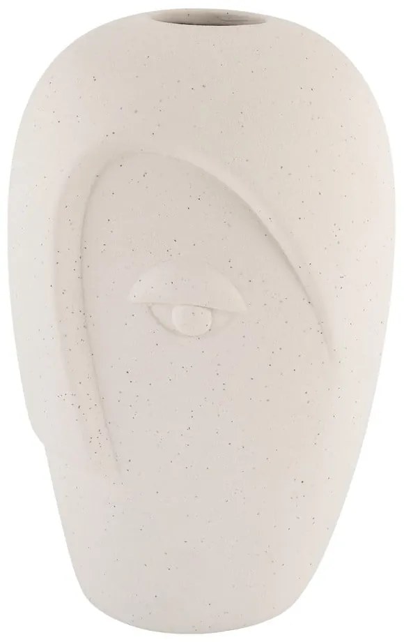 Кремава керамична ваза (височина 19,5 cm) Face – House Nordic