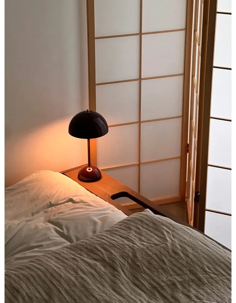 Кафяво двойно легло от борова дървесина с решетка 140x200 cm Ziggy - Karup Design