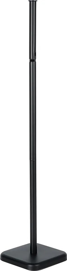 Свободностоящ WC сет с държач за тоалетна хартия, черна 56см