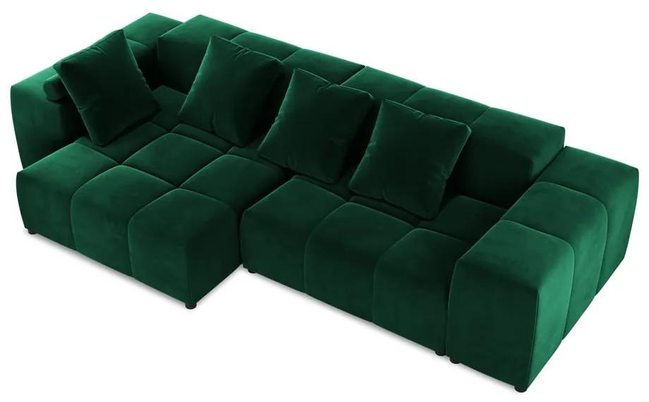 Ъглов диван от зелено кадифе (променлива) Rome Velvet - Cosmopolitan Design